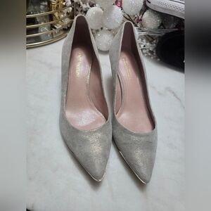 Enzo Angiolini Silver Heels